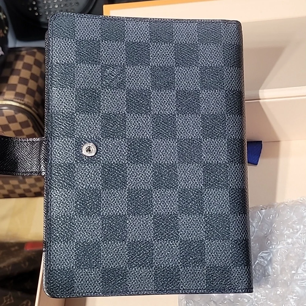 LOUIS VUITTON Damier Graphite Agenda MM Day Planner Cover
